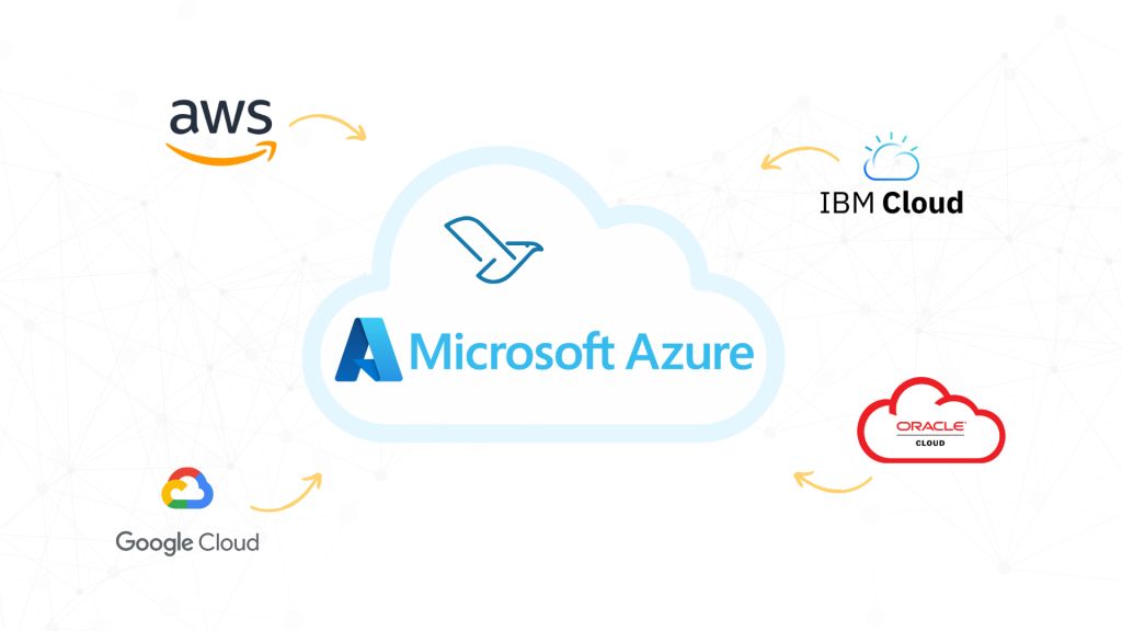 Migração - Azure, Google Cloud, AWS Cloud, Oracle Cloud, IBM Cloud
